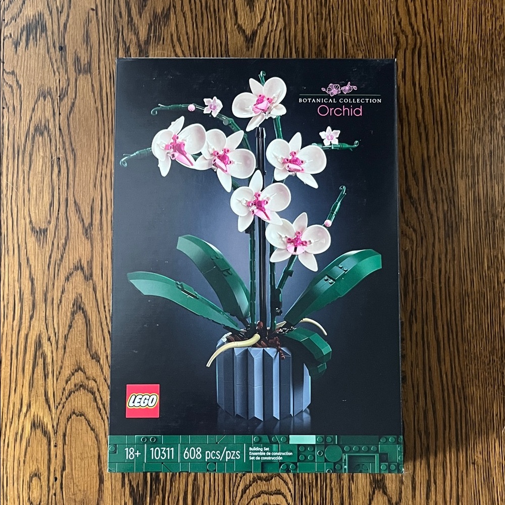 LEGO Orchid Set with White and Pink Blooms